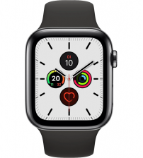 Apple Watch Series 5 40mm Cellular + GPS - Space Gray Stainless Steel Case